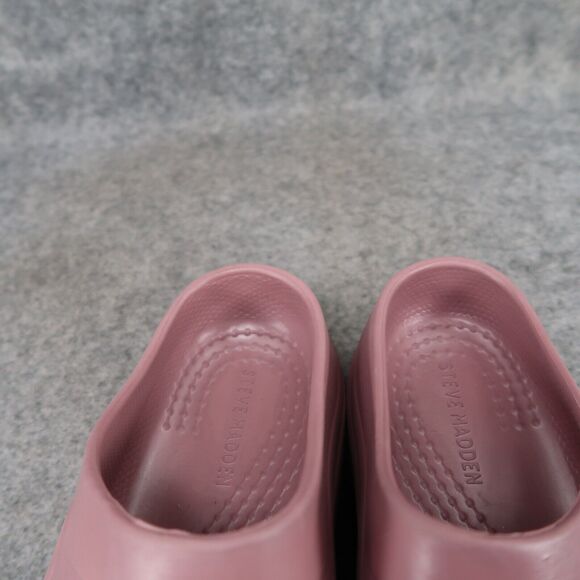Steve Madden Shoes Women 9 Clog Slip On Scuff Mauve Comfort Rubber Casual Trendy - Picture 14 of 14